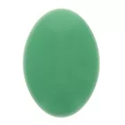 Cabochon ovale en résine opaque 14x10 mm - Vert x1