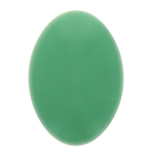 Cabochon ovale en résine opaque 14x10 mm - Vert x1