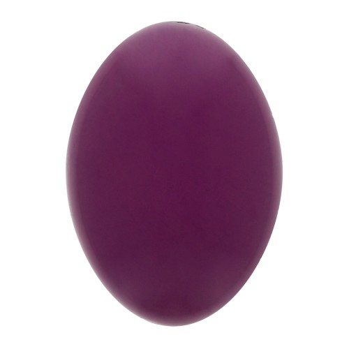 Cabochon ovale en résine opaque 14x10 mm - Aubergine x1