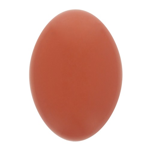 Cabochon ovale en résine opaque 14x10 mm - Terracotta x1
