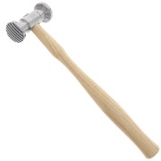 Marteau pour texturiser le métal - motif rayures et damier x1