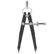 Compas droit à serrage rapide pour bijoutier 12 cm - Noir x1|raw }}