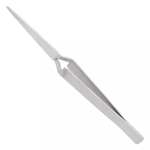Pince de précision - brucelle croisée droite - 12 cm auto blocage x1