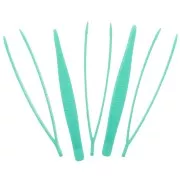 Set de 5 pinces brucelles de précision en plastique 11.5 cm - Mint