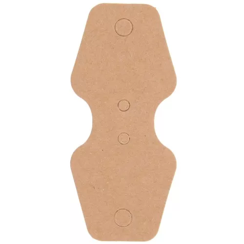 Lot de 20 supports bijoux 8x3.5 cm pour colliers - Kraft