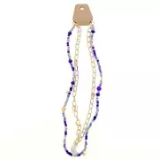 Lot de 20 supports bijoux 8x3.5 cm pour colliers - Kraft