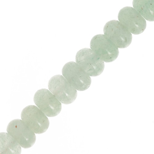 Perles rondelles - Heishi en pierre gemme 8.5x5 mm - Aventurine x15