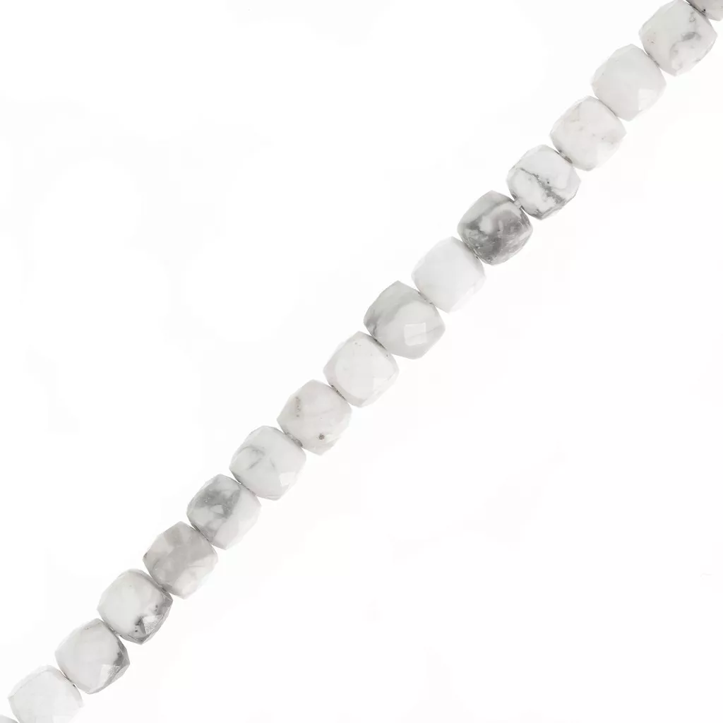 Fluorite - Bracelet facetté avec perles et fermoir en argent - 6e chakra