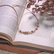 Perles cube facetté 5x5 mm en pierre gemme - Morganite x10