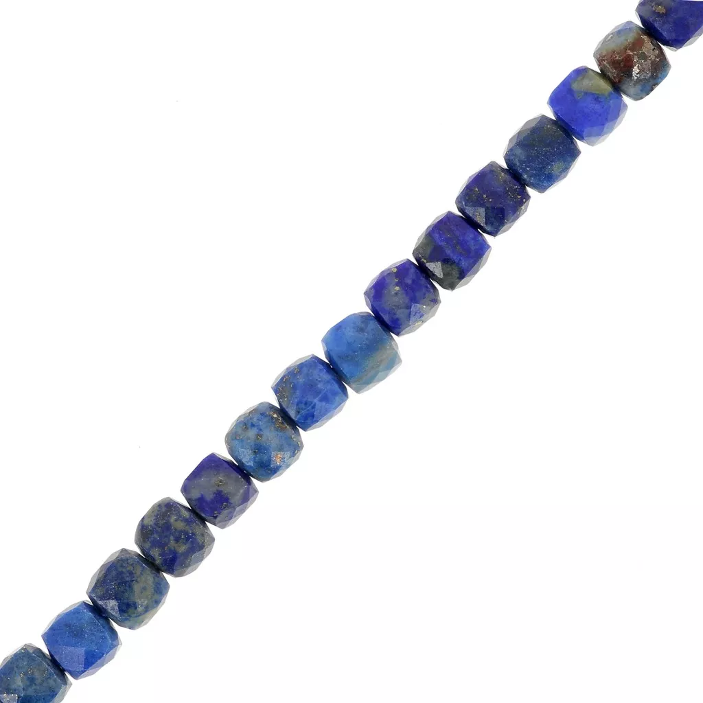 Perles Tube En Lapis Lazuli Naturel - 4x13mm, Trou 1mm, Brin De 15.5 Pouces, Pour Fabrication Bijoux, Bracelet, Collier