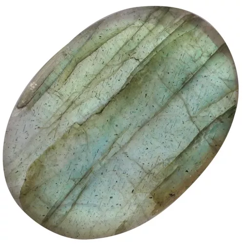 Cabochon plat ovale - palet - 14x10 mm en pierre gemme - Labradorite x1