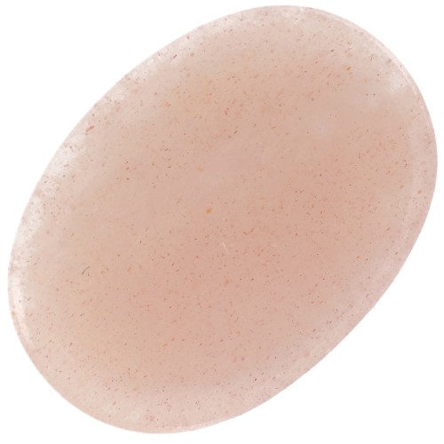 Cabochon plat ovale - palet 14x10 mm en pierre gemme - Pierre de lune Mix rose x1
