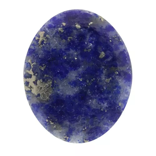 Cabochon plat ovale - palet - 10x8 mm en pierre gemme - Lapis lazuli x1