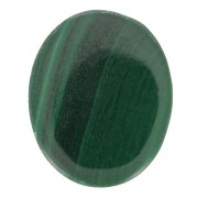 Cabochon plat ovale - palet - 10x8 mm en pierre gemme - Malachite x1|raw }}