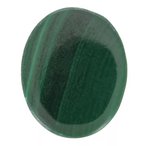 Cabochon plat ovale - palet - 10x8 mm en pierre gemme - Malachite x1