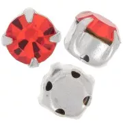 Chatons montés 6 mm Hyacinth x5