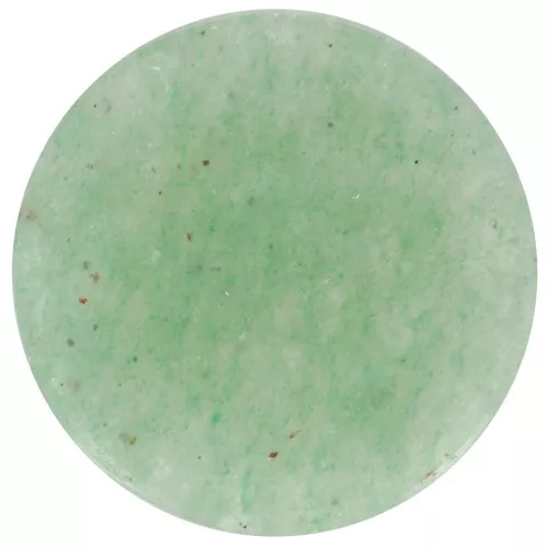 Cabochon plat rond - palet - 12 mm en pierre gemme - Aventurine x1