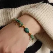 Perles Heishi rondelles en pierre gemme 5x2 mm - Chrysocolle x20