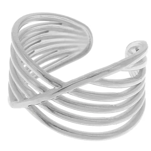 Bague large multirangs - réglable - Acier inoxydable 304 x1