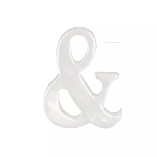 Perle symbole en nacre 10x8 mm & x1