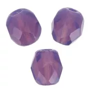 Facettes 4 mm - Milky Amethyst x50