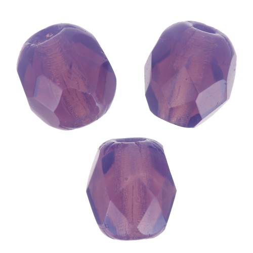 Facettes 4 mm - Milky Amethyst x50