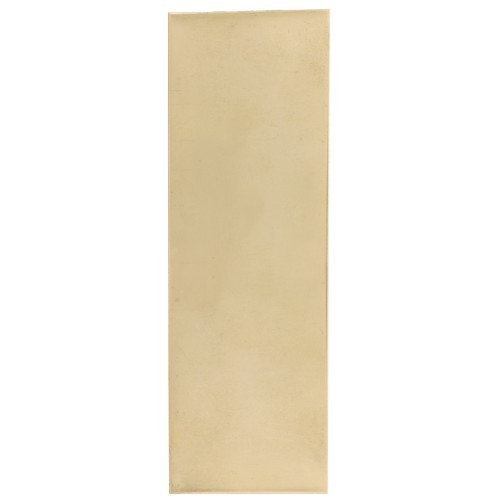 Plaque rectangle 90x30 mm - épaisseur 0.8 mm - Gold filled (or laminé) x1