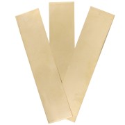 Plaque rectangle 90x20 mm - épaisseur 0.3 mm - Gold filled (or laminé)  x1