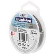 Fil Cablé 49 brins 0.38 mm - Beadalon - Acier inoxydable x31m|raw }}