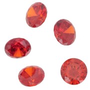 Cabochon rond en Oxyde de Zirconium 8 mm - Hyacinth x1