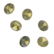Cabochons ronds en Oxyde de Zirconium 3 mm - Olive x10|raw }}