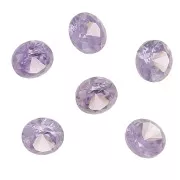 Cabochons ronds en Oxyde de Zirconium 3 mm - Lilas x10