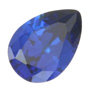 Cabochon poire en Oxyde de Zirconium 14x10 mm - Bleu marine x1|raw }}