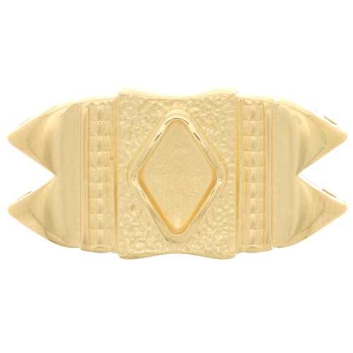 Cymbal - Connecteur pour perles GemDuo 25x12 mm Mantrakia II - Doré à l'or fin x1