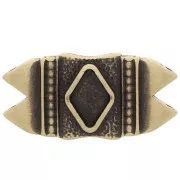 Cymbal - Connecteur pour perles GemDuo 25x12 mm Mantrakia II - Bronze x1
