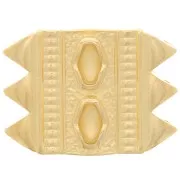 Cymbal - Connecteur pour perles SuperDuo17x23mm Mantrakia III - Doré à l'or fin x1