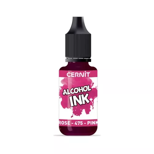 Encre transparente à alcool - Alcohol Ink Cernit n°475 - Rose x20ml
