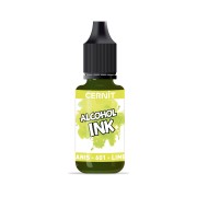 Encre transparente à alcool - Alcohol Ink Cernit n°601 - Vert anis x20ml|raw }}