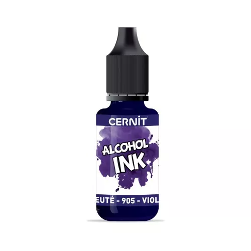 Encre transparente à alcool - Alcohol Ink Cernit n°905 - Violet bleuté x20ml