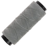 Fil plat en polyester ciré - Slam Cord pour micro macramé 0.8 mm - Gris x100m