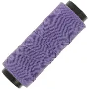 Fil plat en polyester ciré - Slam Cord pour micro macramé 0.8 mm - Amethyst x100m