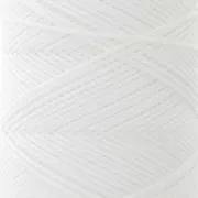 Fil plat en polyester ciré - Slam Cord pour micro macramé 0.8 mm - Blanc x100m