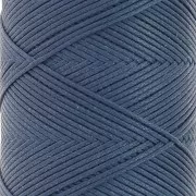 Fil plat en polyester ciré - Slam Cord pour micro macramé 0.8 mm - Bleu jean x100m