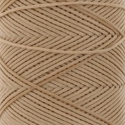 Fil plat en polyester ciré - Slam Cord pour micro macramé 0.8 mm - Sable x100m
