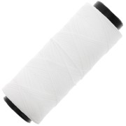 Fil plat en polyester ciré - Slam Cord pour micro macramé 1 mm - Blanc x100m|raw }}