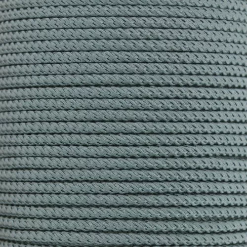 Cordon en polyester tressé 2 mm - Gris foncé x1m