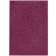 Plaque de texture Moiko pour pâte polymère 97x68 mm - Motif Hellébores x1