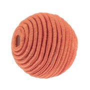 Perle recouverte de fil coton 10 mm - Terracotta x1|raw }}