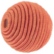 Perle recouverte de fil coton 16 mm- Terracotta x1|raw }}