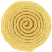 Cabochon rond recouvert de fil coton 16.5 mm - Jaune x1|raw }}